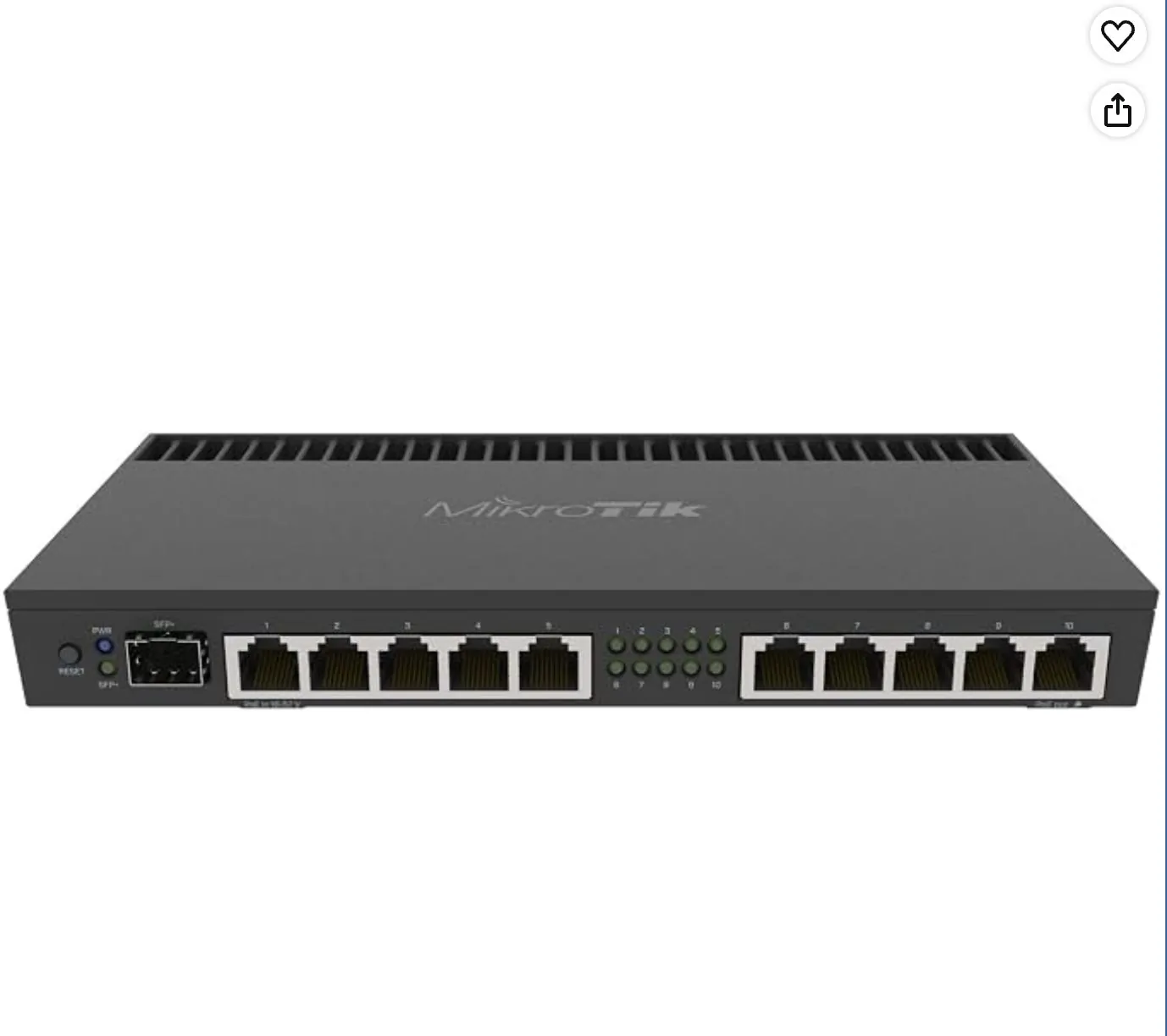 MikroTik RB4011iGS+RM – Routè pwofesyonèl 10 pò Gigabit ak SFP+ 10 Gb/s