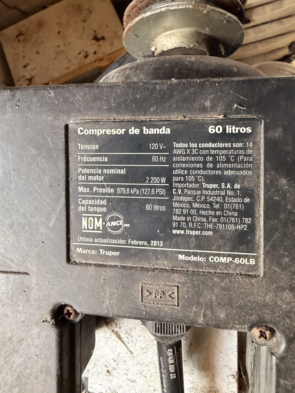 Moteur électrique avec poulie, double gorge – Occasion, fonctionnel – Image 7