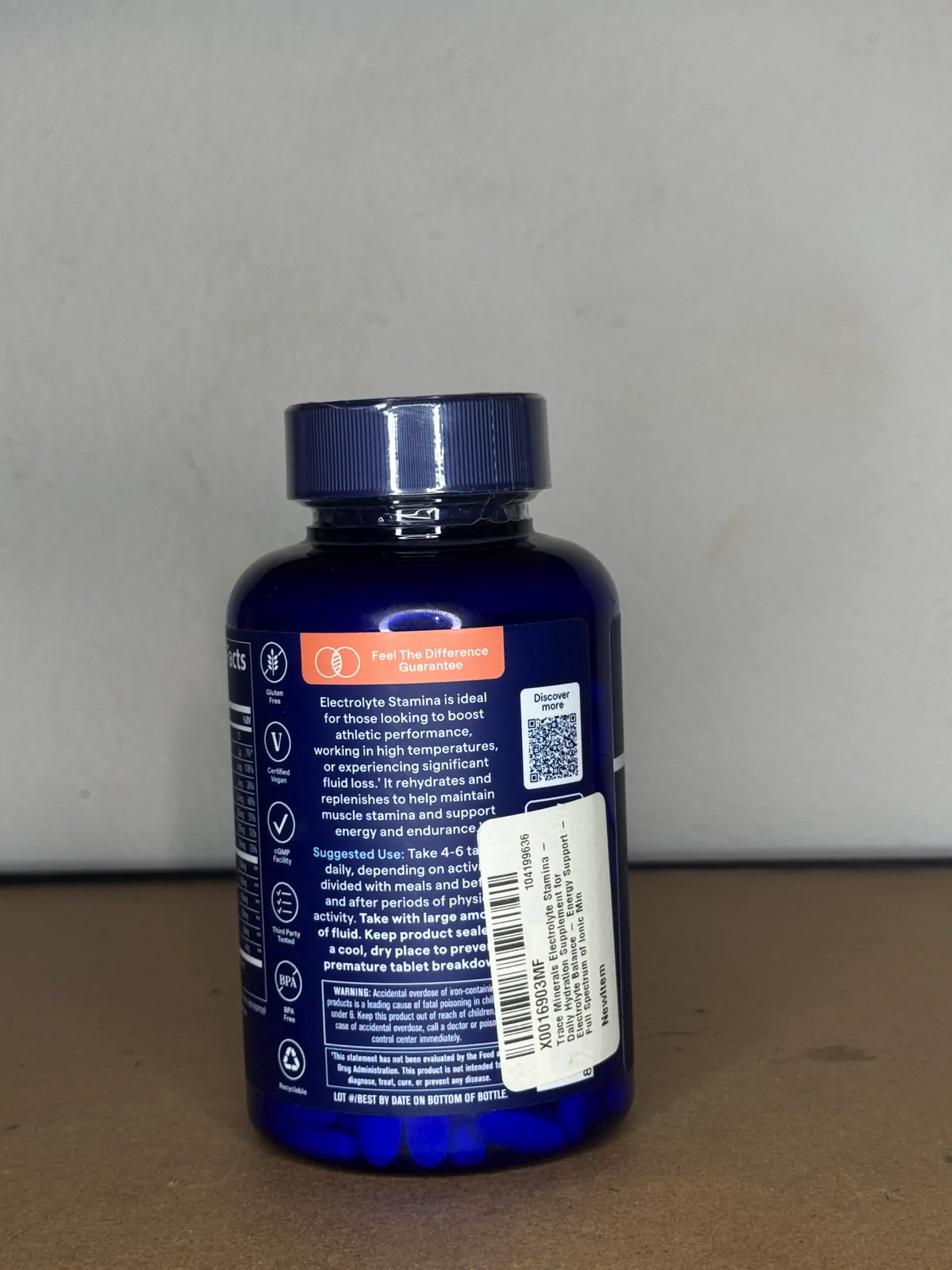 Trace Electrolyte Stamina – 300 comprimés – Image 3