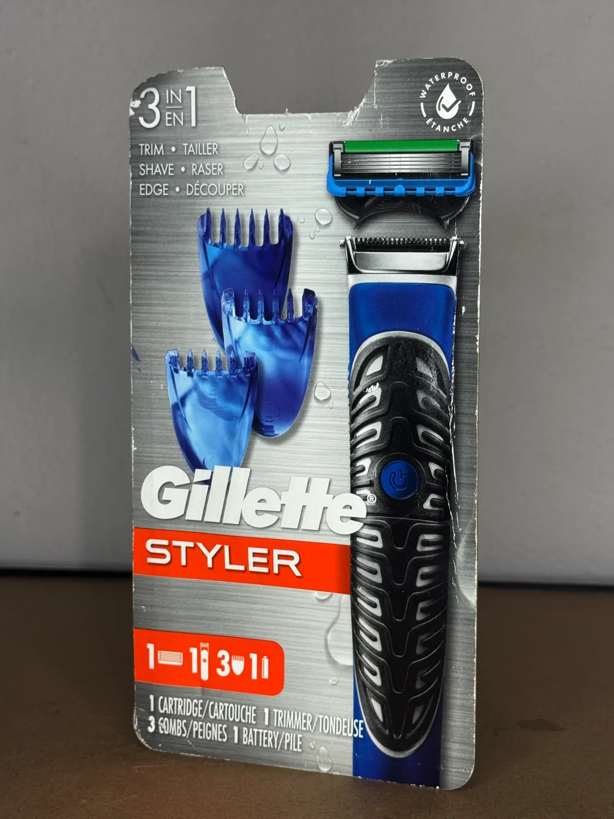 Gillette Styler 3-en-1 – Tondeuse et rasoir pour barbe – Image 3