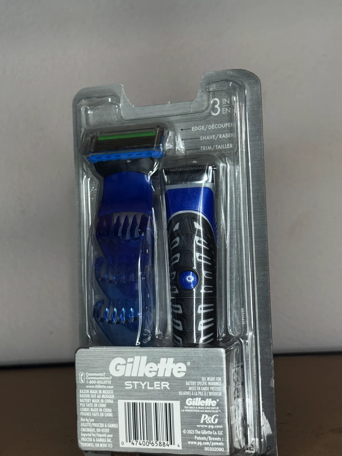 Gillette Styler 3-en-1 – Tondeuse et rasoir pour barbe – Image 2