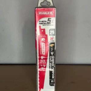 Lames de scie alternative DIABLO bimétalliques tout usage, 6 po – Lot de 25