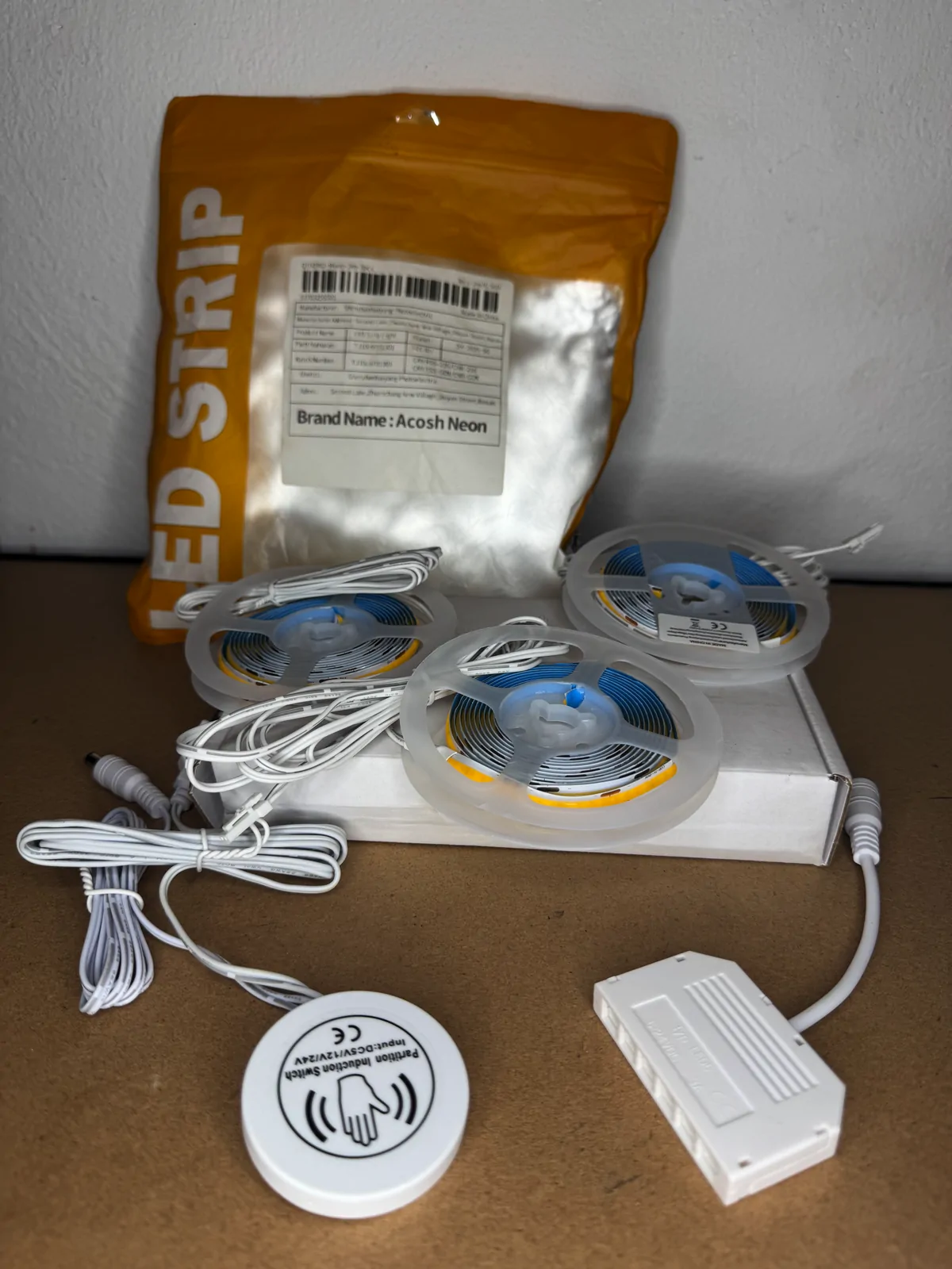 Kit de rubans LED Acosh Neon avec commande à capteur – 3 rouleaux