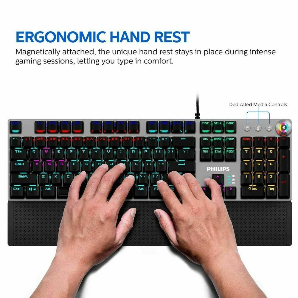 Clavier Gaming Mécanique Philips Momentum SPK8614/00 – RGB – Image 4