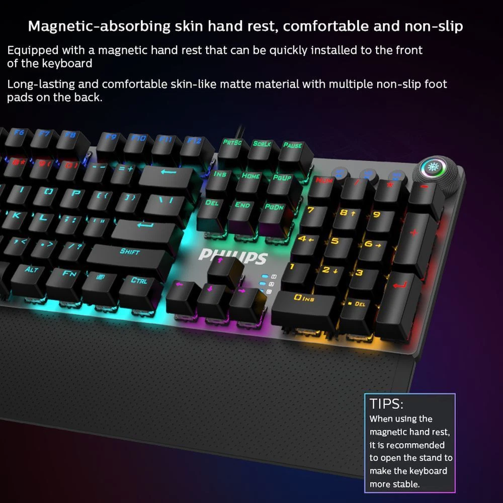 Clavier Gaming Mécanique Philips Momentum SPK8614/00 – RGB – Image 7