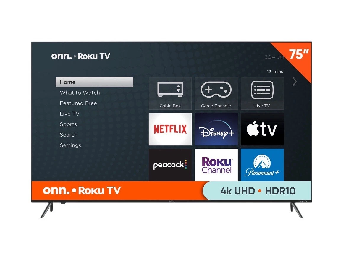 TV 75″ – Smart TV 4K UHD onn. Roku